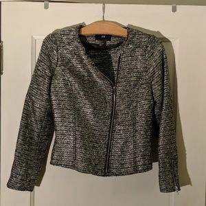 NWOT H&M black tweed jacket, size 4